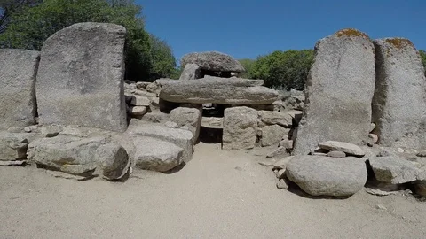 The tombs of giants, nuragic Sardinia Video stock 96143353