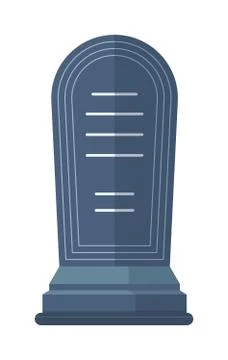 Tombstone crypt vector construction for dead people isolated on white background Ilustración de archivo