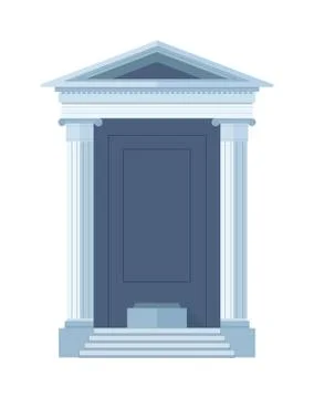 Tombstone crypt vector construction for dead people isolated on white background Ilustración de archivo