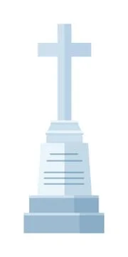Tombstone crypt vector construction for dead people isolated on white background Ilustración de archivo