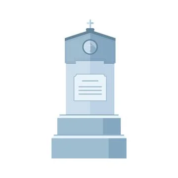 Tombstone crypt vector construction for dead people Ilustración de archivo