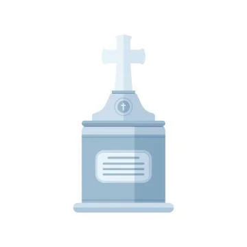 Tombstone crypt vector construction for dead people Ilustración de archivo