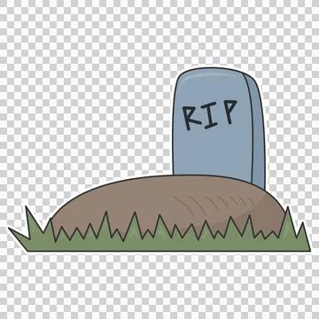 Tombstone grave Stock Illustration