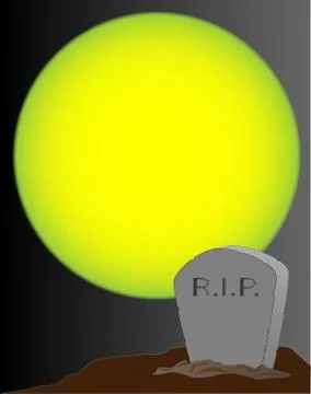Tombstone Stock Illustration