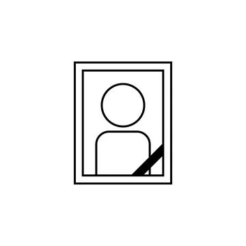 Tombstone picture icon. Elements of human deaths icon. Premium quality graphic Illustrazione stock