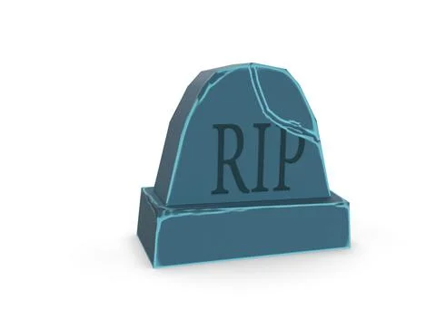 Tombstone, stylized as a cartoon on the background Stockillustratie