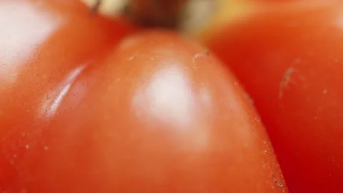 Tomkin tomato macro close up presentation slowly rotating stock footage 库存影片 344703858