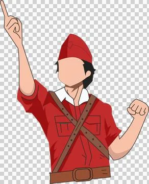 Tomo merah Stock Illustration