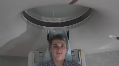 Tomographic Scanning Platforms. Mri Scanner, Tomograph With Patient Getting. 4k Stock Footage 107531682