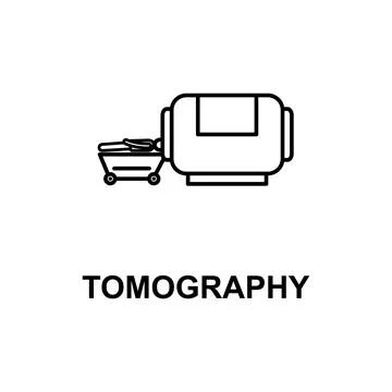 Tomography icon. Element of treatment with name for mobile concept and web apps 스톡 일러스트