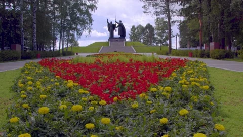 Tomsk is a monument to the Second World War Video stock 170030571