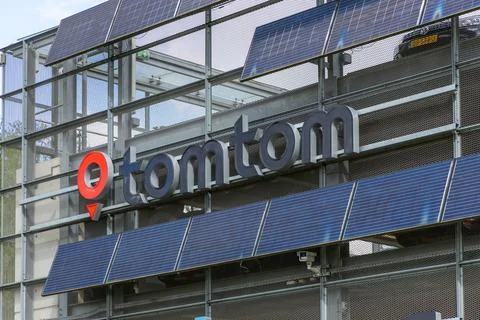 TomTom logo high tech campus Eindhoven Stock Photos