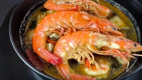 Tomyum shrimp Stock Footage 321046045
