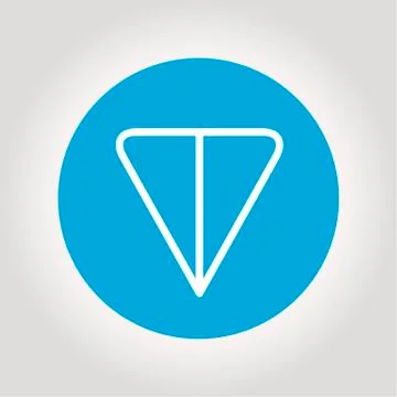 TON logo. Cryptocurrency of telegram open network. Vector illustration. Stock Illustration