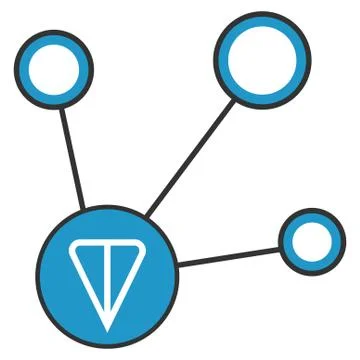 Ton Node Connections Flat Icon イラスト素材