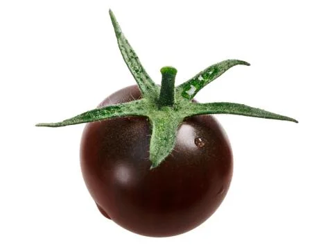 Tondo nero cherry tomatoes, path Stock Photos