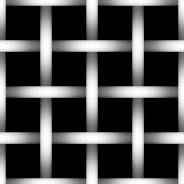 Tone depth wire net  silhouette on black background 库存插图