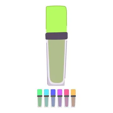 Tone foundation cream vector cartoon graphic Stock Illustration