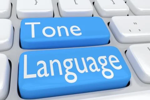 Tone Language concept Illustrazione stock