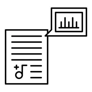 Tone Line Icon Stock Illustration