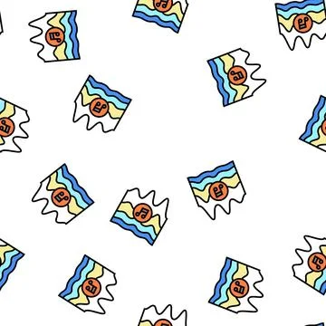 Tone music vector seamless pattern Illustrazione stock