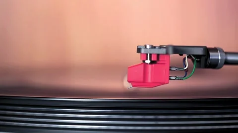Tonearm and Turntable Stock Footage 68649354