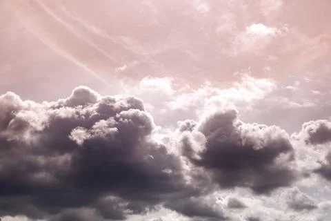 Toned Storm Clouds Background Stock-Fotos