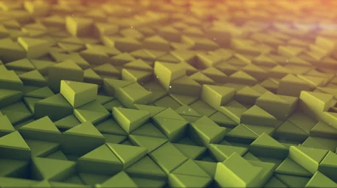 Toned triangles mosaic extruding 3D render loopable animation 4k UHD (3840x2160) Stock Footage 65799246