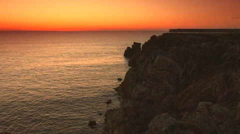 Tonel beach Farol do Cabo de São Vicente Vídeo Stock 47048958