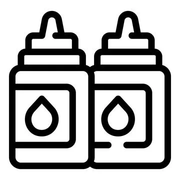 Toner bottle icon outline vector. Art machine Stock Illustration