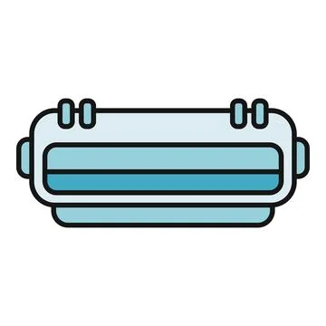 Toner cartridge for laser printer or copier icon Stock Illustration