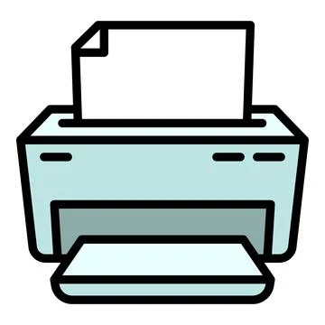Toner printer icon, outline style Stockillustratie