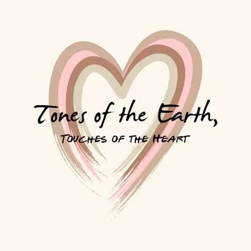 Tones of the earth typography slogan 스톡 일러스트