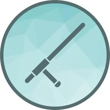 Tonfa icon vector image. Stock Illustration