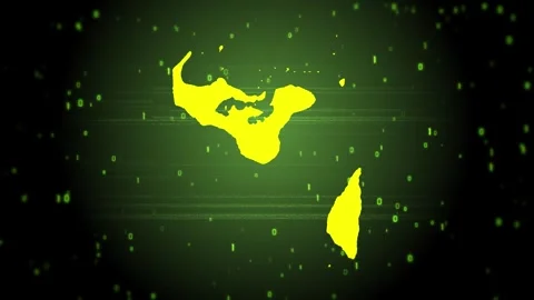 Tonga Digital Map Intro Stock Footage 247971776