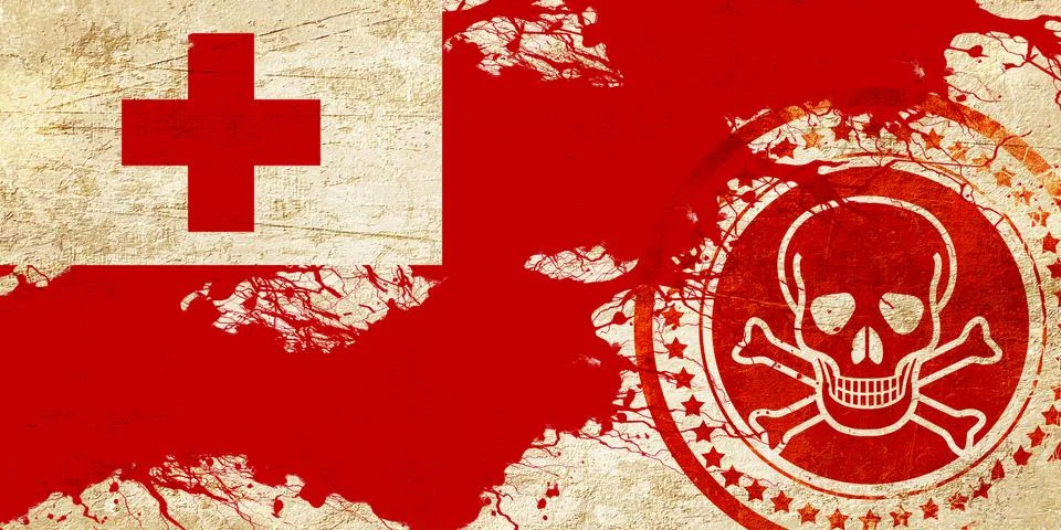 Tonga flag Stock Illustration