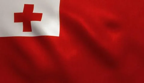 Tonga Flag Stock Illustration