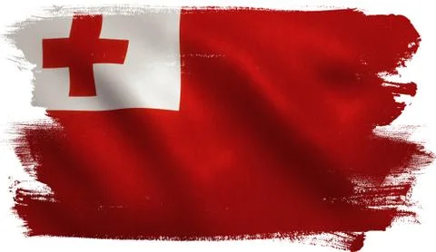 Tonga Flag Stock Illustration