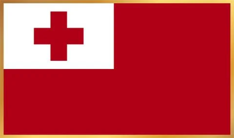 Tonga Flag Illustration Stock Illustration