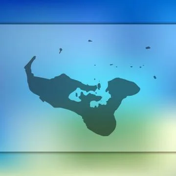 Tonga map. Vector silhouette of Tonga. Blurred background Stock Illustration