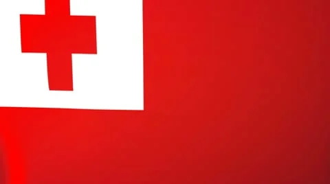 Tonga Waving Flag Stock Footage 10762709