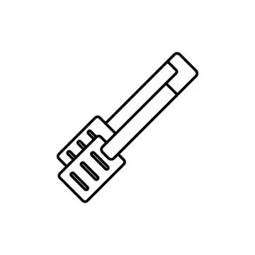 Tongs for bread icon element of bakery icon for mobile concept and web apps.  Stock Illustration