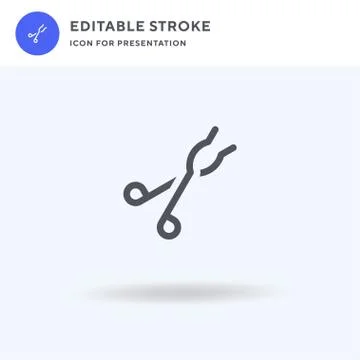 Tongs icon vector, filled flat sign, solid pictogram isolated on white, logo Stock Illustration