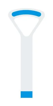 Tongue scraper vector icon flat Illustrazione stock