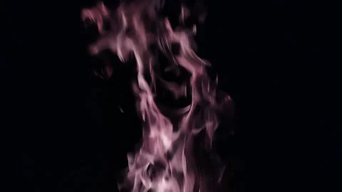 Tongues of flame on a black background. Stock Footage 258112876