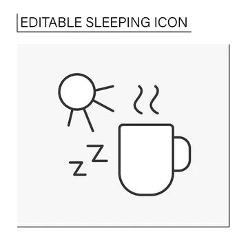Tonic drink line icon Stock Illustration