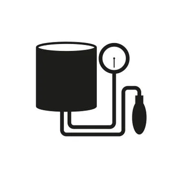Tonometer Icon. Simple flat metro design style. Outline Icon. Flat design sty Stock Illustration