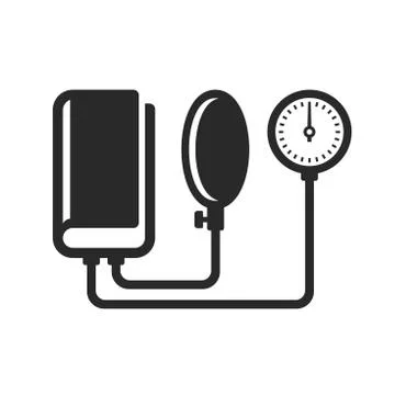 Tonometer Icon on White Background. Vector 库存插图