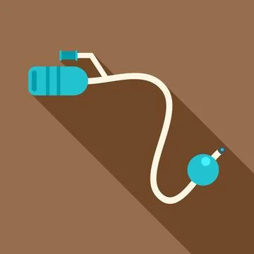 Tonometer measuring eye pressure for glaucoma diagnosis Stock Illustration