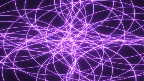 Tons of Intermixed Rings of Laser Light Twaisl Stock Footage 139737765